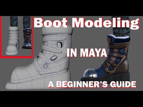 “Model a Boot in Maya: Step-by-Step Tutorial”