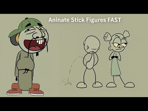 how to make stick figure animation in 3 minutes // rico animation