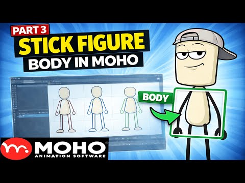 Build Your First Stick Figure Character Body in Moho