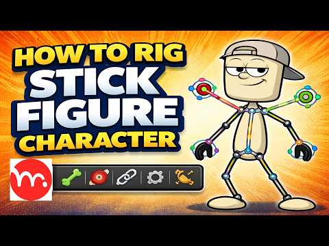 How I Rigged stick figure character in  moho animation for beginners